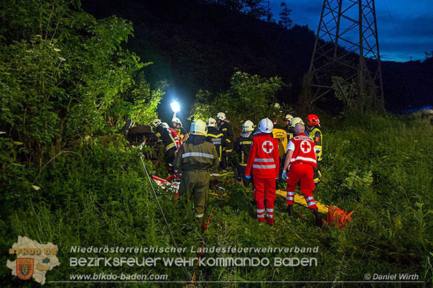 20160604 Schwerer Verkehrsunfall auf der L4007 Gainfarn-Schwarzensee   Foto: © Daniel Wirth