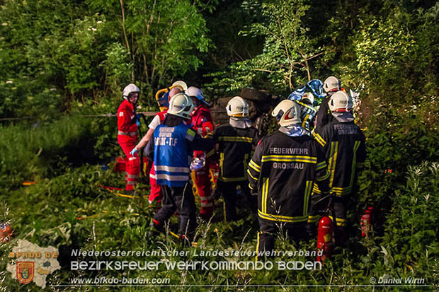 20160604 Schwerer Verkehrsunfall auf der L4007 Gainfarn-Schwarzensee   Foto: © Daniel Wirth