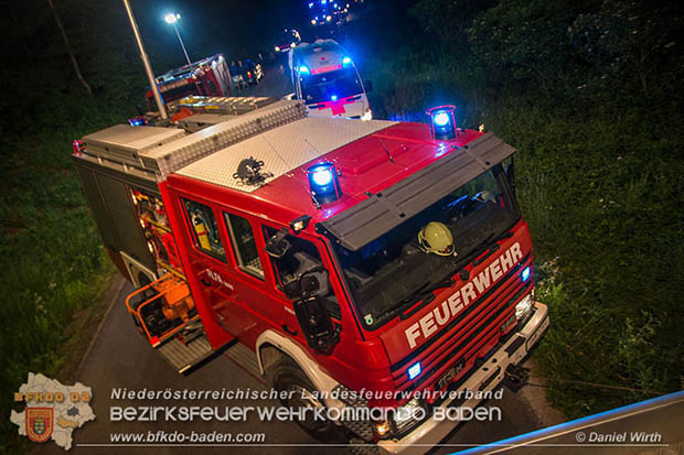20160604 Schwerer Verkehrsunfall auf der L4007 Gainfarn-Schwarzensee   Foto: © Daniel Wirth