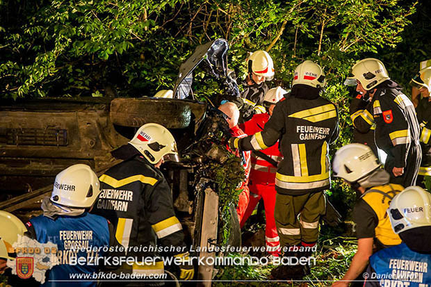 20160604 Schwerer Verkehrsunfall auf der L4007 Gainfarn-Schwarzensee   Foto: © Daniel Wirth