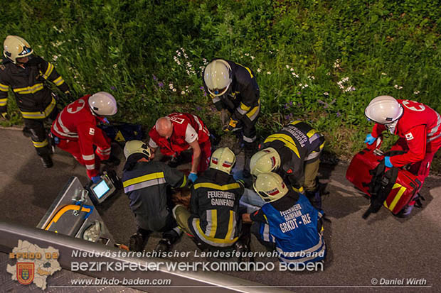 20160604 Schwerer Verkehrsunfall auf der L4007 Gainfarn-Schwarzensee   Foto: © Daniel Wirth
