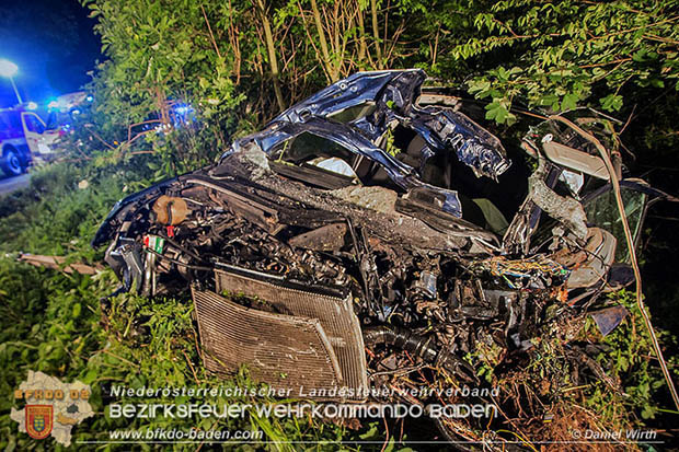 20160604 Schwerer Verkehrsunfall auf der L4007 Gainfarn-Schwarzensee   Foto: © Daniel Wirth