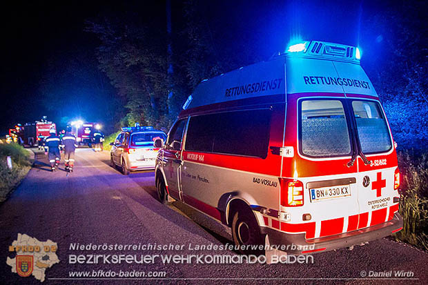 20160604 Schwerer Verkehrsunfall auf der L4007 Gainfarn-Schwarzensee   Foto: © Daniel Wirth