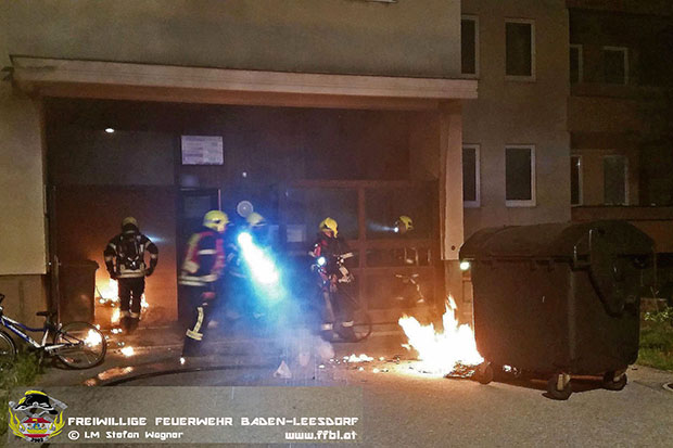 20160605 Brand im Muelllagerraum eines Wohnhauses im Ortsteil Baden Leesdorf   Foto: © Stefan Wagner FF Baden-Leesdorf