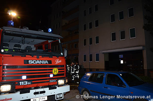 20160605 Brand im Muelllagerraum eines Wohnhauses im Ortsteil Baden Leesdorf   Foto: © Thomas Lenger Monatsrevue.at