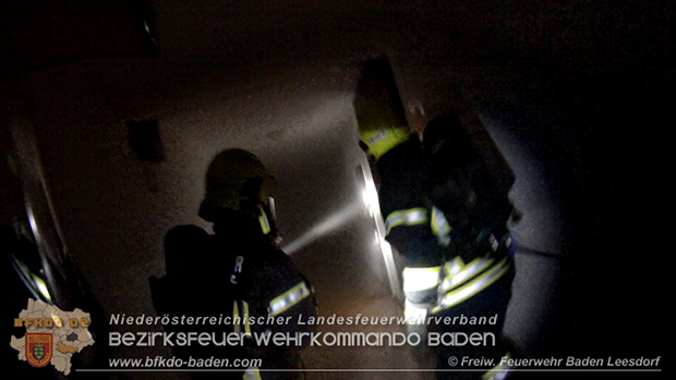 20160605 Brand im Muelllagerraum eines Wohnhauses im Ortsteil Baden Leesdorf   Foto: © Georg Mrvka FF Baden-Leesdorf