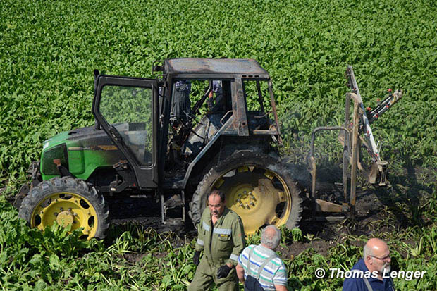 20160624 Traktorbrand bei Ebreichsdorf   Foto: © Thomas Lenger