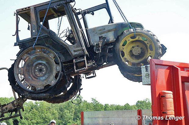 20160624 Traktorbrand bei Ebreichsdorf   Foto: © Thomas Lenger