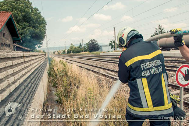 20160625 Flurbrände auf der Südbahnstrecke durch defekte Bremse eines Güterzuges  Foto: ©  Daniel Wirth