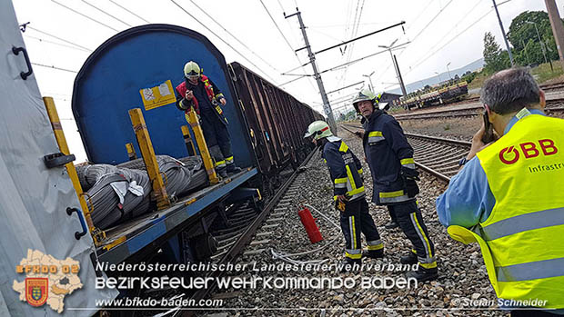 20160625 Flurbrände auf der Südbahnstrecke durch defekte Bremse eines Güterzuges Foto: © Stefan Schneider