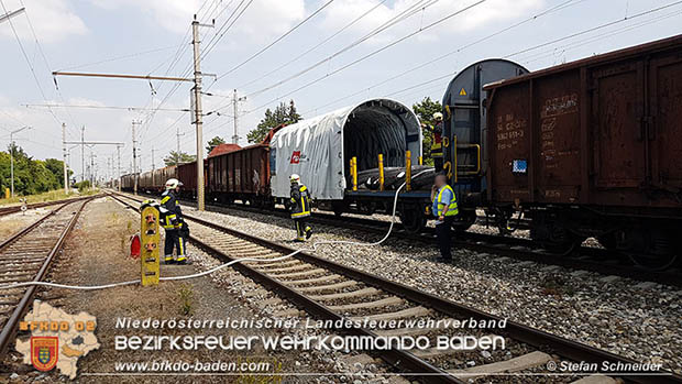 20160625 Flurbrände auf der Südbahnstrecke durch defekte Bremse eines Güterzuges Foto: © Stefan Schneider