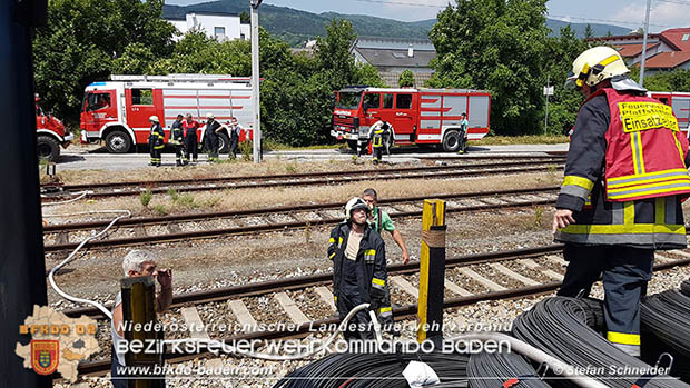 20160625 Flurbrände auf der Südbahnstrecke durch defekte Bremse eines Güterzuges Foto: © Stefan Schneider