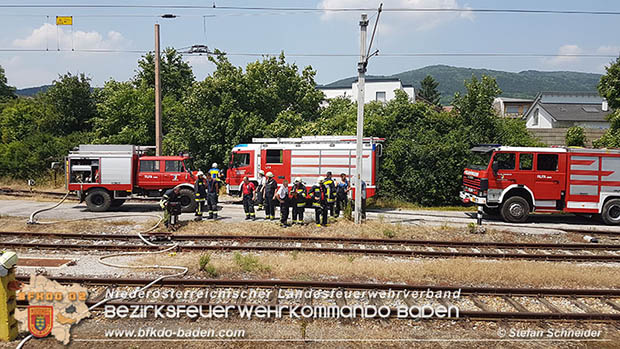 20160625 Flurbrände auf der Südbahnstrecke durch defekte Bremse eines Güterzuges Foto: © Stefan Schneider