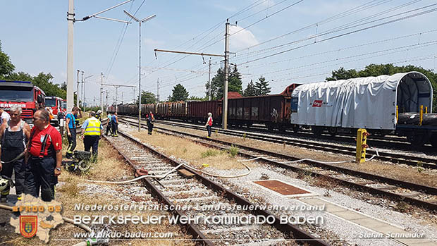 20160625 Flurbrände auf der Südbahnstrecke durch defekte Bremse eines Güterzuges Foto: © Stefan Schneider