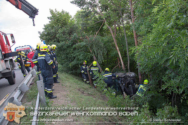 20160708 Verkehrsunfall A2 Südautobahn RFb Süd bei Wöllersdorf Foto: © Stefan Schneider