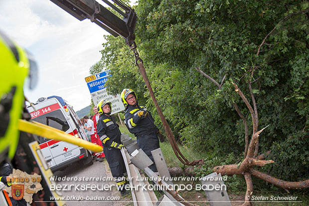 20160708 Verkehrsunfall A2 Südautobahn RFb Süd bei Wöllersdorf Foto: © Stefan Schneider