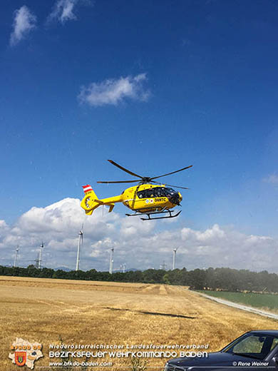 20160712 Verkehrsunfall auf der LB60 Weigelsdorf-Pottendorf  Foto: © Rene Weiner