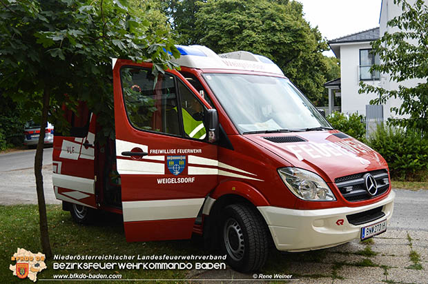 20160712 Verkehrsunfall auf der LB60 Weigelsdorf-Pottendorf  Foto: © Rene Weiner