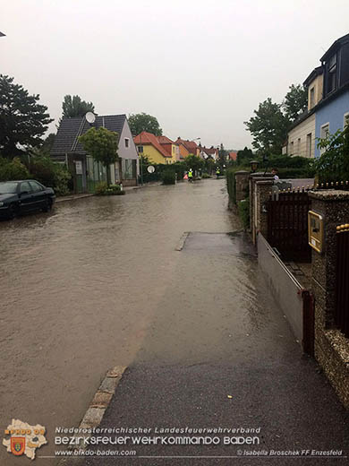 20160712 Unwettereinsatz in Enzesfeld  Foto: © Isabella Broschek