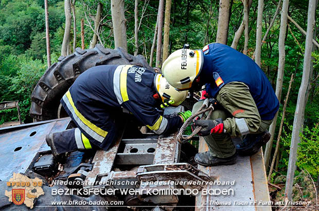 20160715 Bergung der verunglückten Arbeitsmaschine nach schweren Forstunfall  Foto:© Thomas Tisch