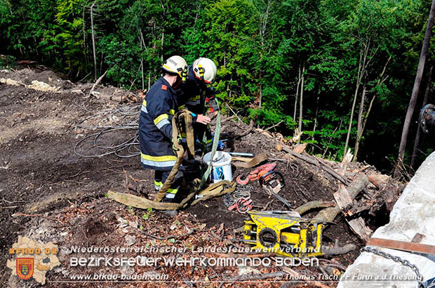 20160715 Bergung der verunglückten Arbeitsmaschine nach schweren Forstunfall  Foto:© Thomas Tisch