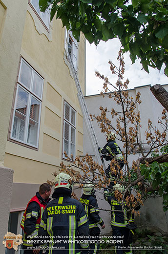 201604721 Kleinkind in Wohnung eingeschlossen  Foto: © Freiwillige Feuerwehr Baden-Stadt