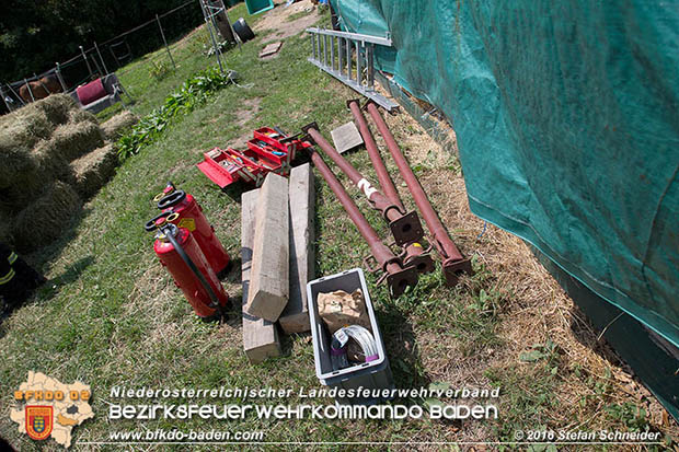 20160726 Pferd über steile Böschung in Baden abgestürzt  Foto: © Stefan Schneider
