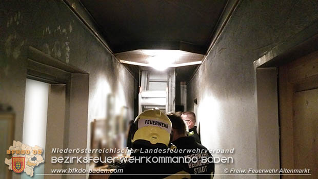 20160807 Brand in einem Wohnhaus in Altenmarkt a.d.Triesting Foto: © FF Altenmarkt