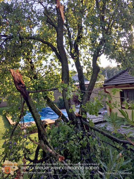 20160818 Heftige Gewitterzelle über Pottendorf  Foto: © FF Pottendorf