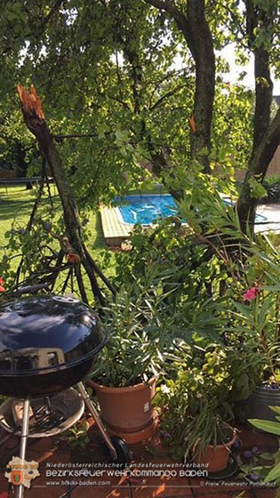20160818 Heftige Gewitterzelle über Pottendorf  Foto: © FF Pottendorf