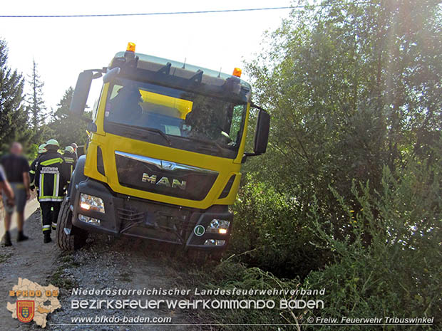 20160823 Baufahrzeugbergung in Tribuswinkel  Foto: © Stefan Schneider