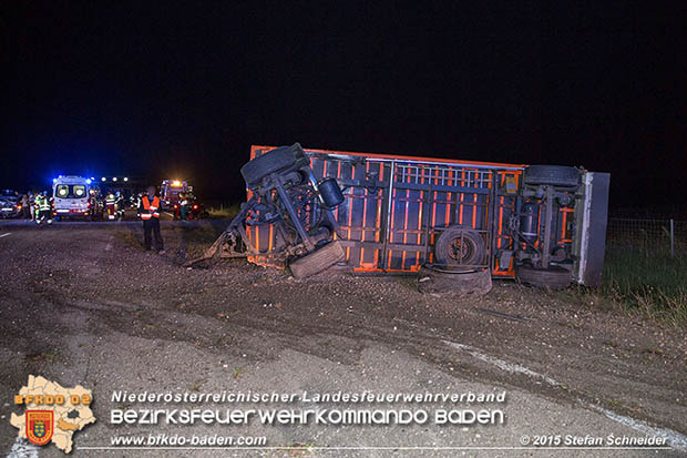 20160908 LKW Unfall A2 Traiskirchen-Guntramsdorf  Foto: © Stefan Schneider