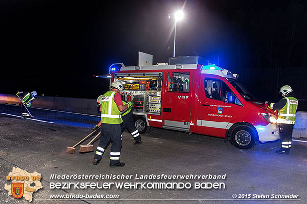 20160908 LKW Unfall A2 Traiskirchen-Guntramsdorf  Foto: © Stefan Schneider