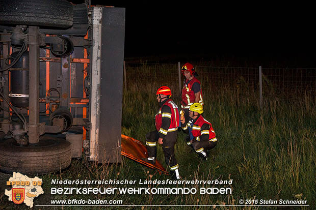 20160908 LKW Unfall A2 Traiskirchen-Guntramsdorf  Foto: © Stefan Schneider