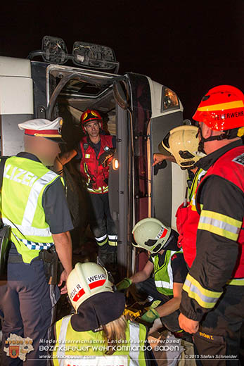 20160908 LKW Unfall A2 Traiskirchen-Guntramsdorf  Foto: © Stefan Schneider