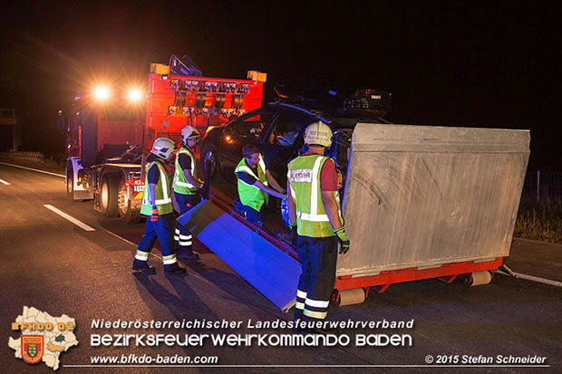 20160908 LKW Unfall A2 Traiskirchen-Guntramsdorf  Foto: © Stefan Schneider