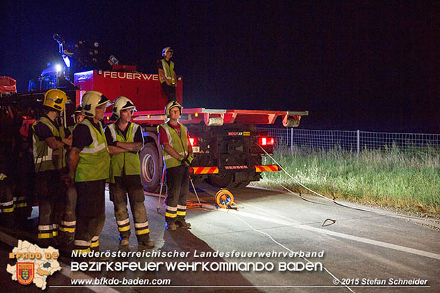 20160908 LKW Unfall A2 Traiskirchen-Guntramsdorf Foto: © Stefan Schneider