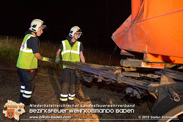 20160908 LKW Unfall A2 Traiskirchen-Guntramsdorf Foto: © Stefan Schneider