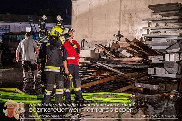 20160913 Brand bei Gewerbebetrieb in Enzesfeld  Foto: © Stefan Schneider
