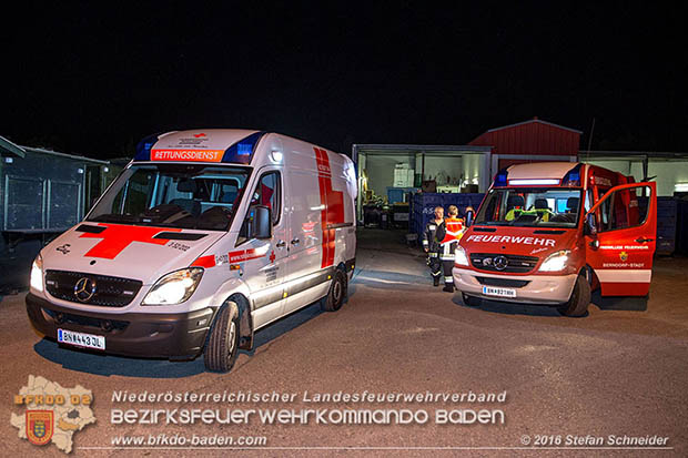 20160913 Brand bei Gewerbebetrieb in Enzesfeld  Foto: © Stefan Schneider