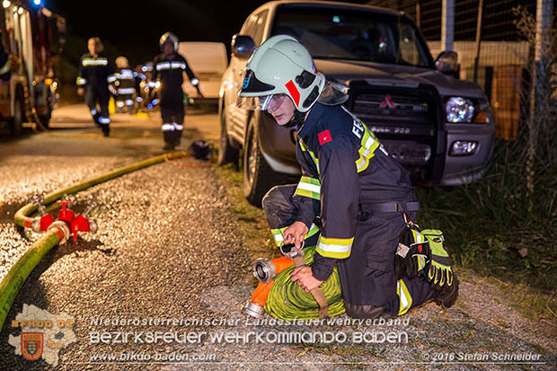 20160913 Brand bei Gewerbebetrieb in Enzesfeld  Foto: © Stefan Schneider
