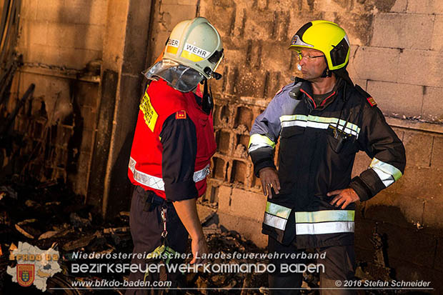 20160913 Brand bei Gewerbebetrieb in Enzesfeld  Foto: © Stefan Schneider