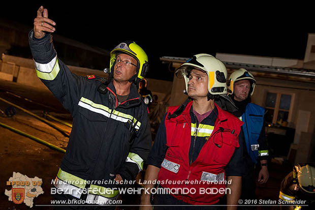 20160913 Brand bei Gewerbebetrieb in Enzesfeld  Foto: © Stefan Schneider