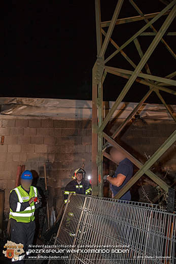 20160913 Brand bei Gewerbebetrieb in Enzesfeld  Foto: © Stefan Schneider