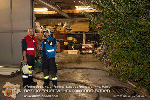20160913 Brand bei Gewerbebetrieb in Enzesfeld  Foto: © Stefan Schneider