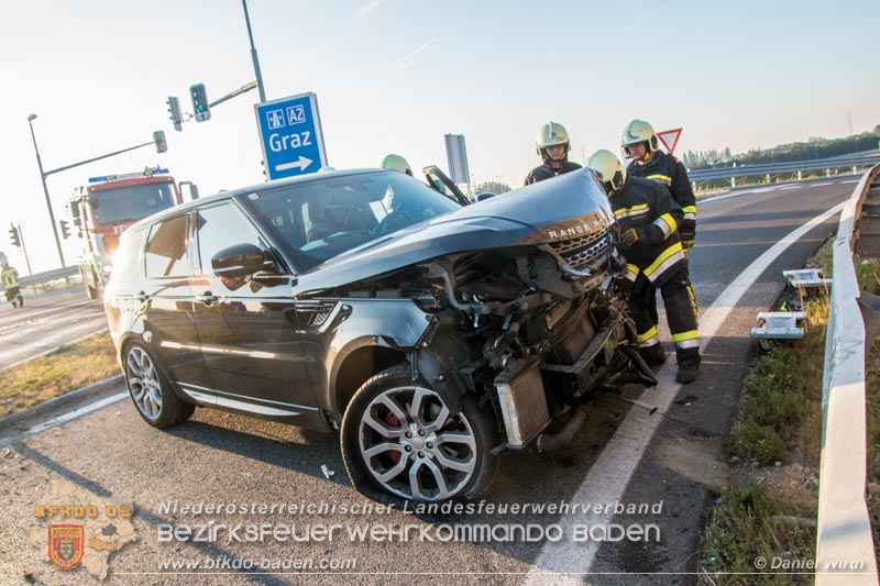 20160925 Verkehrsunfall Bad Vöslau Foto: Daniel Wirth