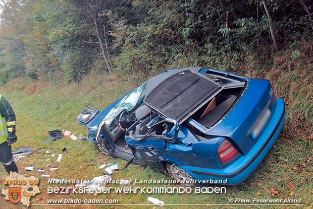 20161007 Schwerer Verkehrsunfall A21 Hochstraß-Knoten Steinhäusl  Foto: © FF Alland