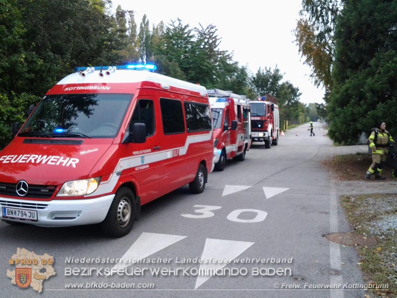 20161015 Gasaustritt Kottingbrunn, Foto: FF Kottingbrunn 20161015 Gasaustritt Kottingbrunn, Foto: FF Kottingbrunn