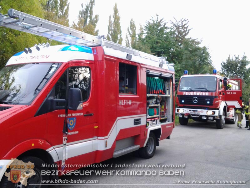 20161015 Gasaustritt Kottingbrunn, Foto: FF Kottingbrunn