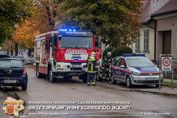 20161018 Verkehrsunfall im Ortsgebiet Pfaffstätten  Foto: © Stefan Schneider